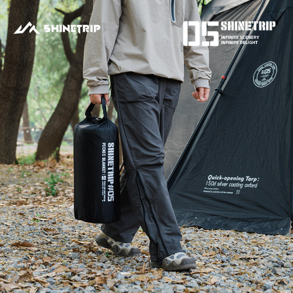 ST095-100 | SHINETRIP #05 Tactical picnic blanket | Contour lines | L & M size