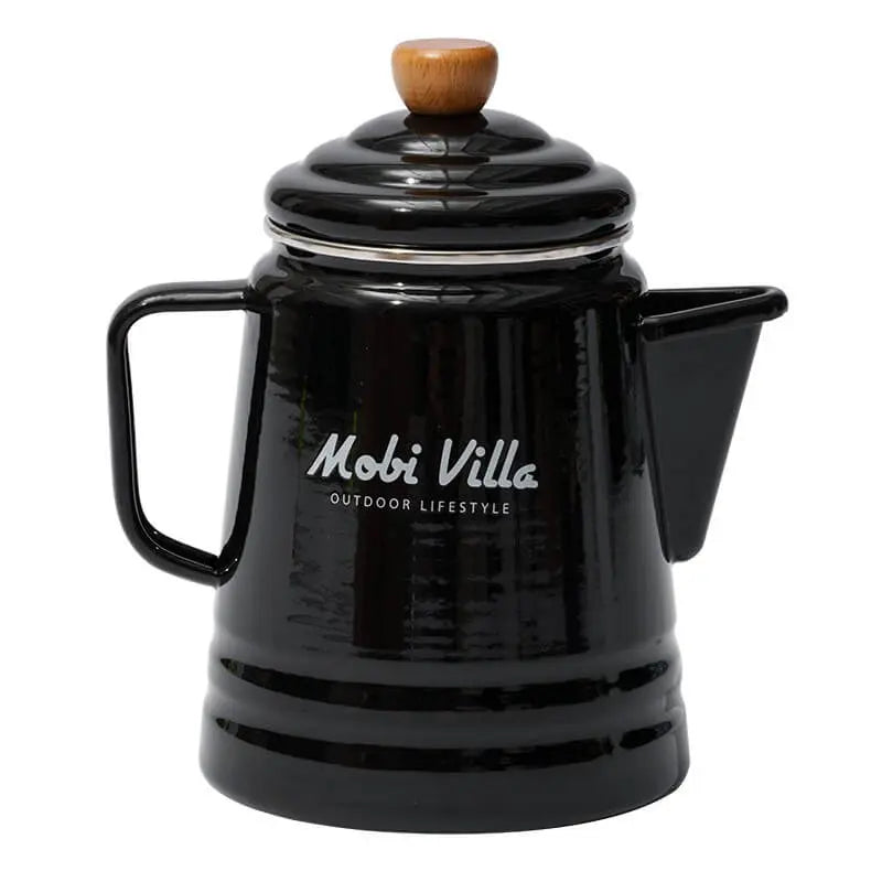 MG056-057 | MOBI GARDEN NX21666068 _ ENAMEL COFFEE POT | MG056 White | MG057 Black