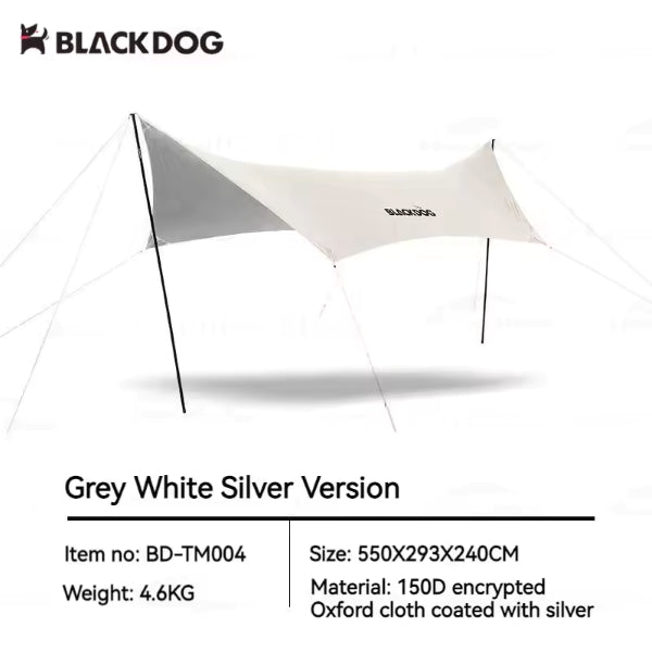 BD062 | BLACKDOG BD-TM004 _ Hexagon Tarp Silver Coated | BEIGE | 550*293*240cm | BD062 |