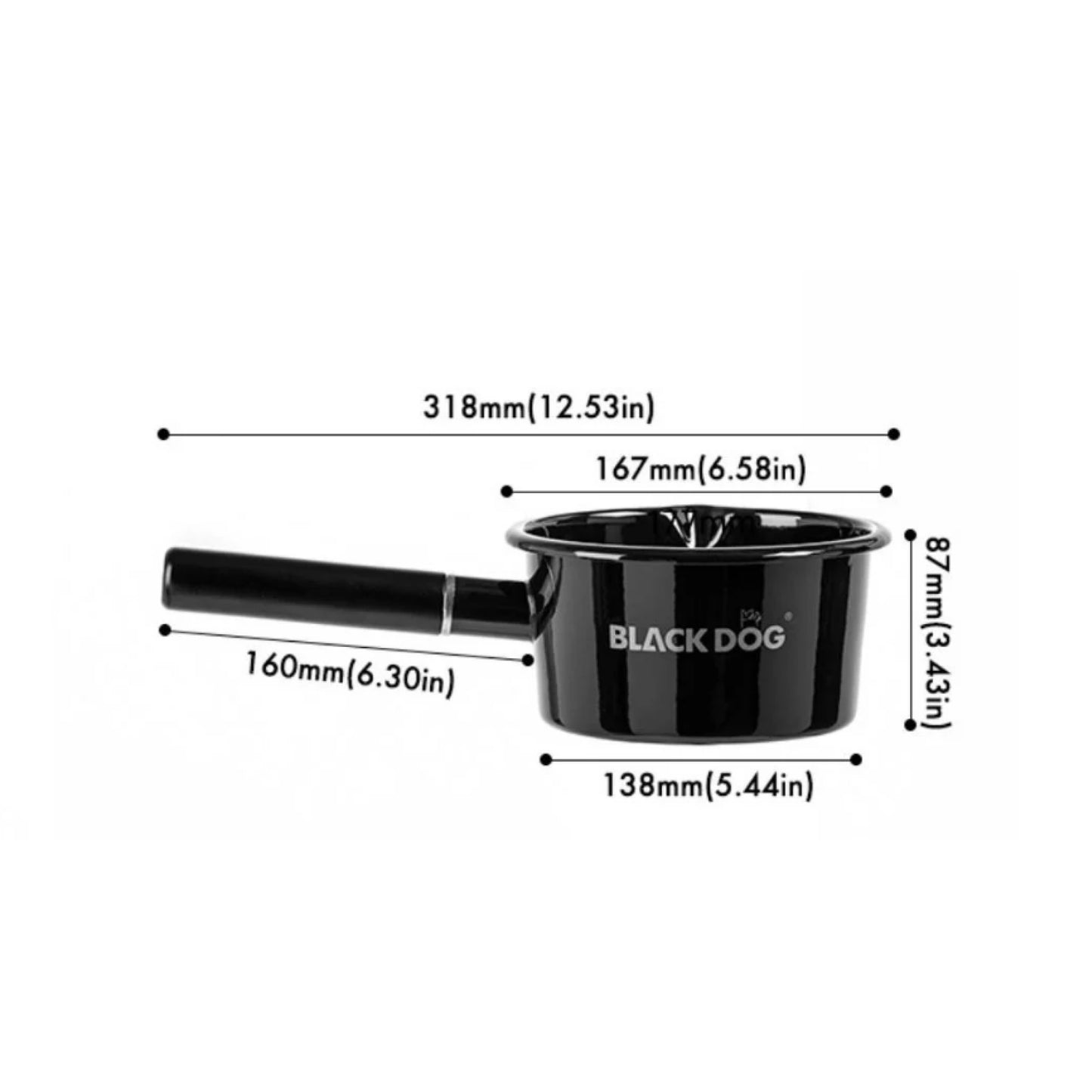 BD050 | BLACKDOG BD-YC010 _ Enamel Milk Pan