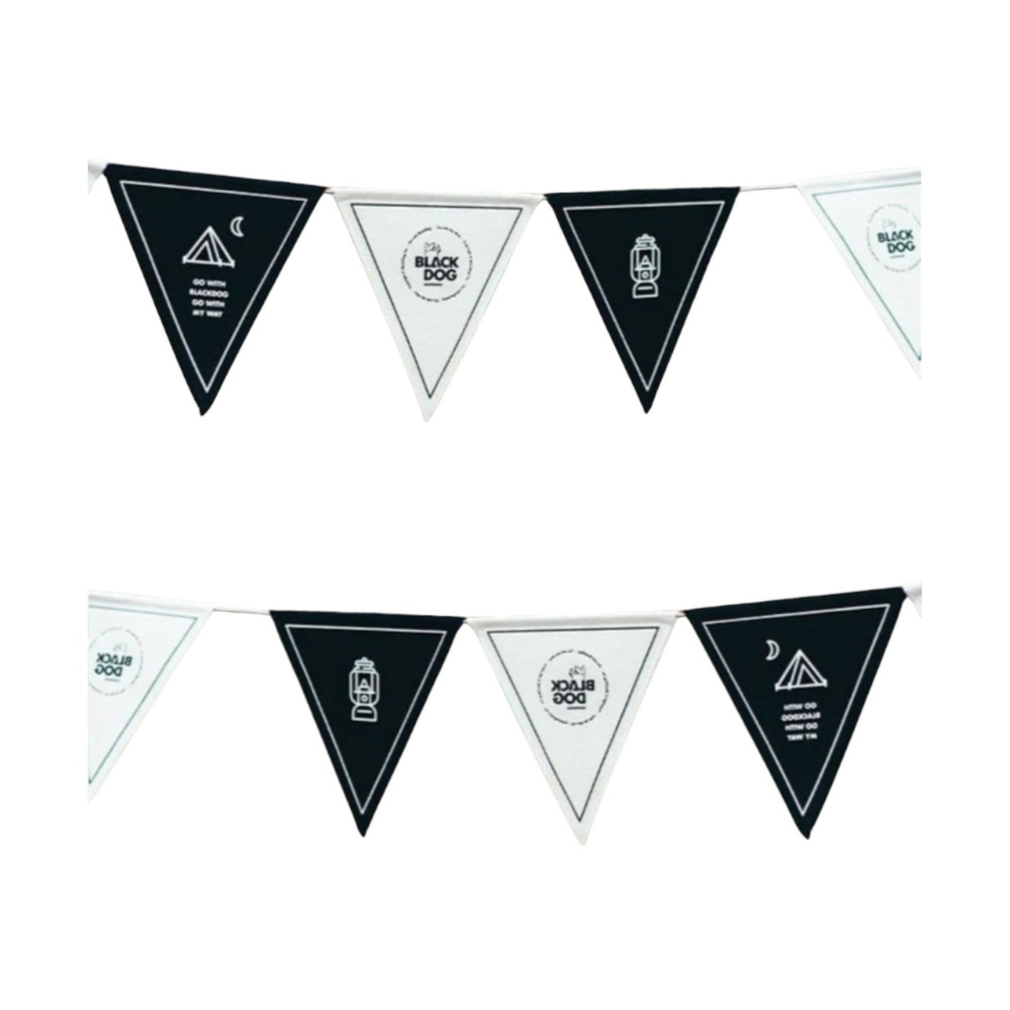 BD058 | BLACKDOG BD-QZ001 _ Camping Atmosphere Flags (4m/12flags)