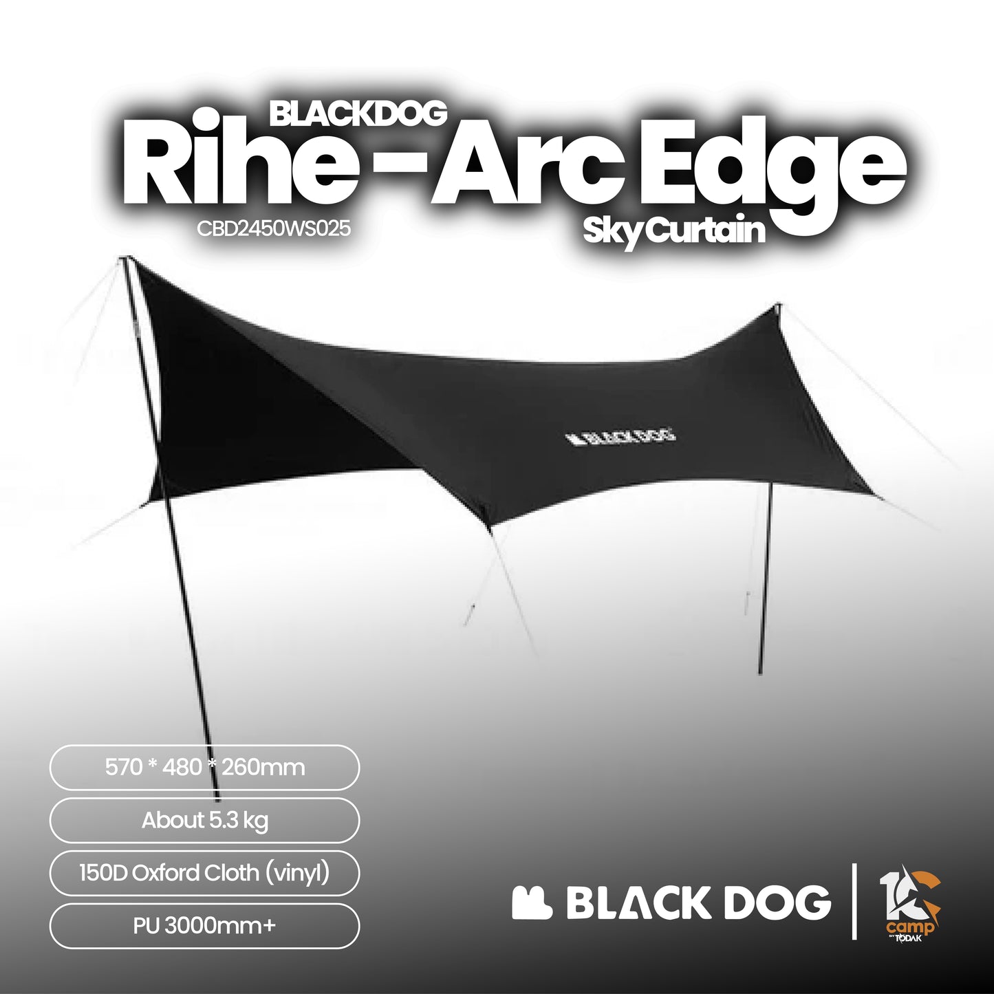 BD065-066 BLACKDOG | BD065 CBD2450WS024 Nebula - Hexagonal canopy | BD066 CBD2450WS025 RIHE arc edge large canopy |