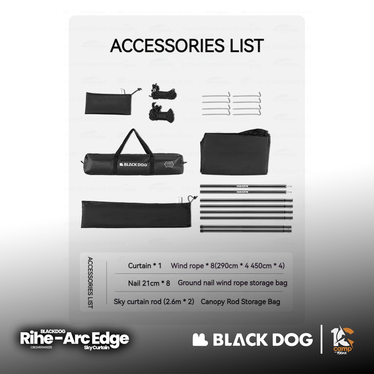 BD065-066 BLACKDOG | BD065 CBD2450WS024 Nebula - Hexagonal canopy | BD066 CBD2450WS025 RIHE arc edge large canopy |