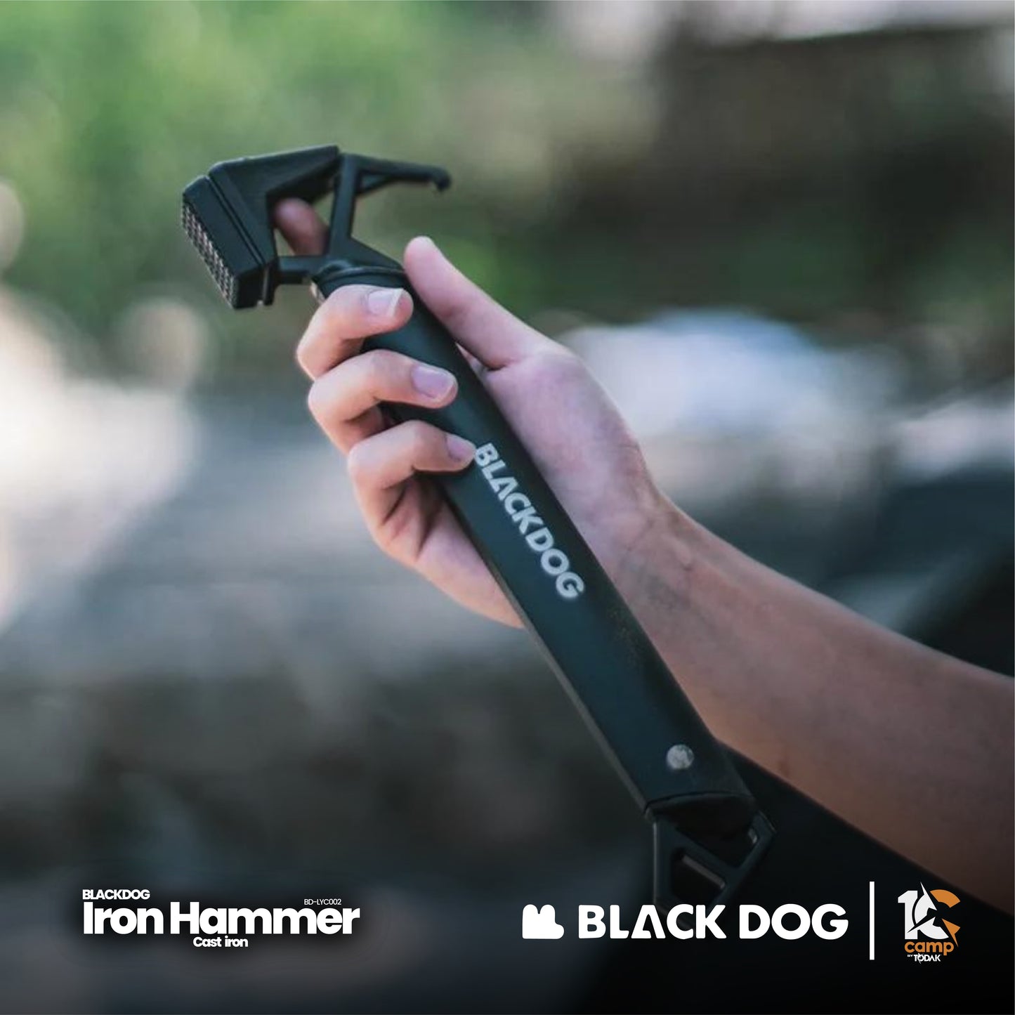 BD083 | BLACKDOG BD-LYC002 _ Cast Iron Camping Hammer