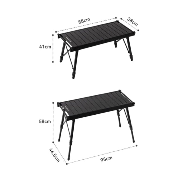 BD126 | BLACKDOG CBD2450JJ034 _ IGT Folding Lift Table | Black V2