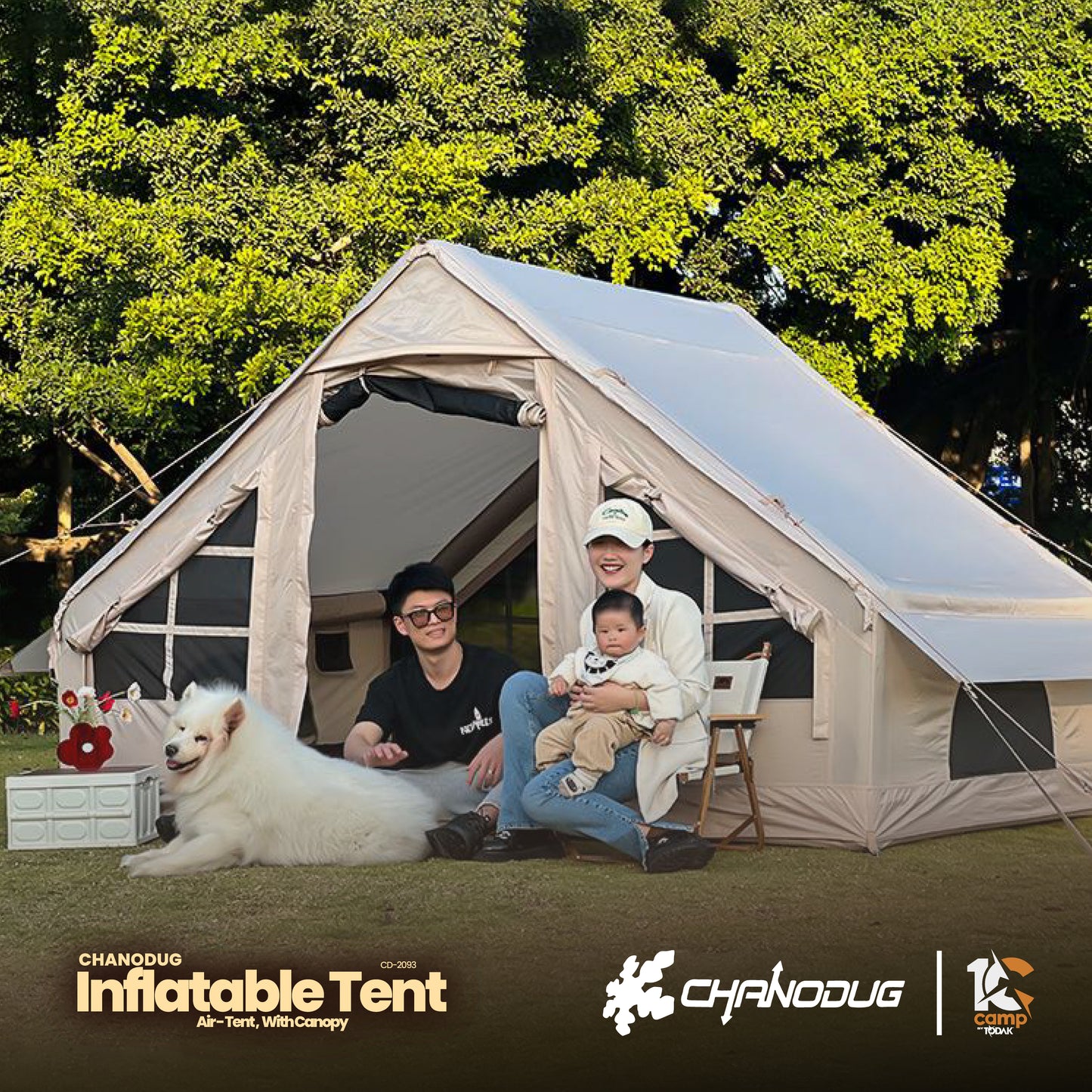 CD003 | CHANODUG CD-2093 Inflatable Tent with Canopy