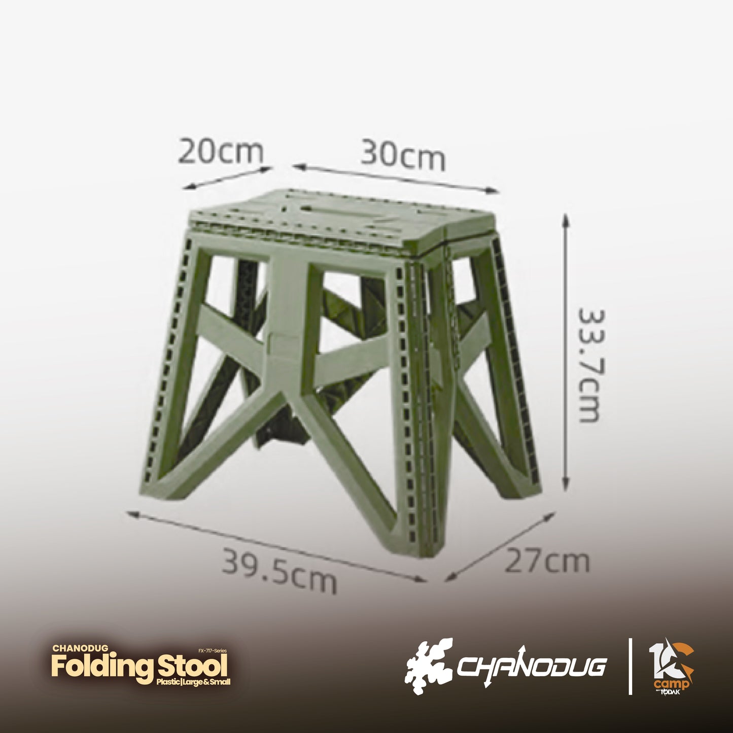 CD053~076 | CHANODUG Plastic folding Stool Chair | FX-7178 Large / FX-7179 Small | CD053 | CD054 | CD075 | CD076