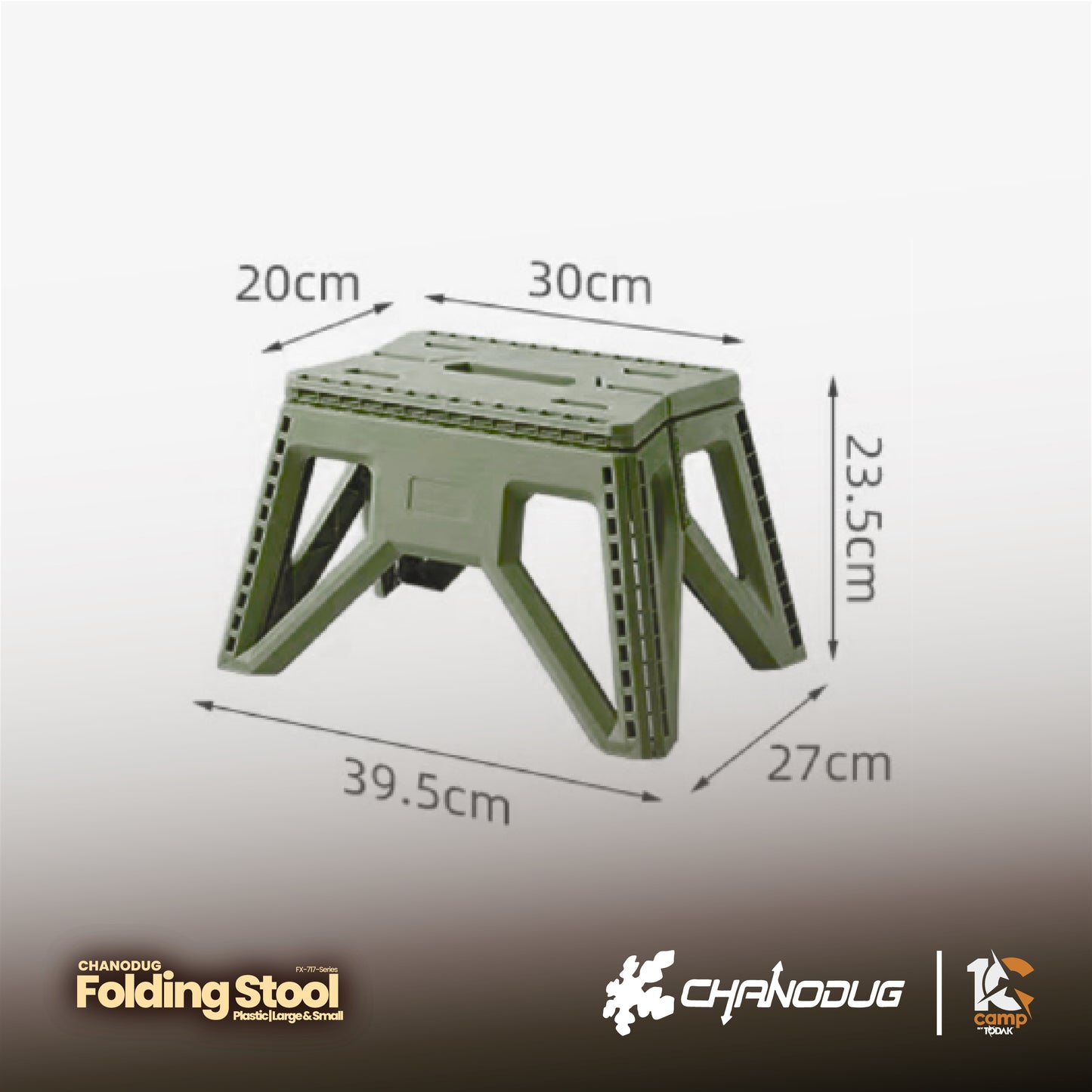 CD053~076 | CHANODUG Plastic folding Stool Chair | FX-7178 Large / FX-7179 Small | CD053 | CD054 | CD075 | CD076