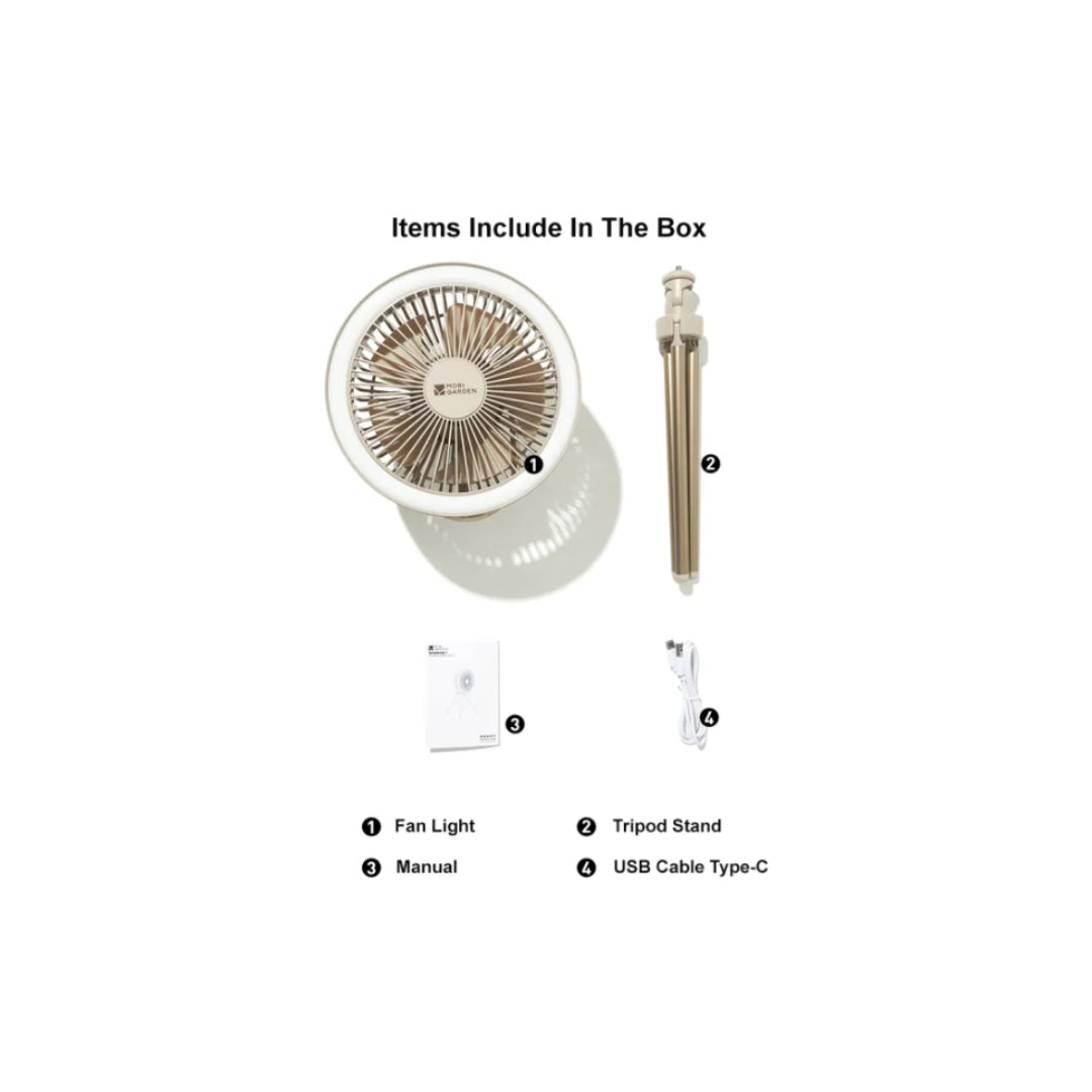 MG033 | MOBI GARDEN NX23669001 _ XF PORTABLE FAN F3 | 8000mAH