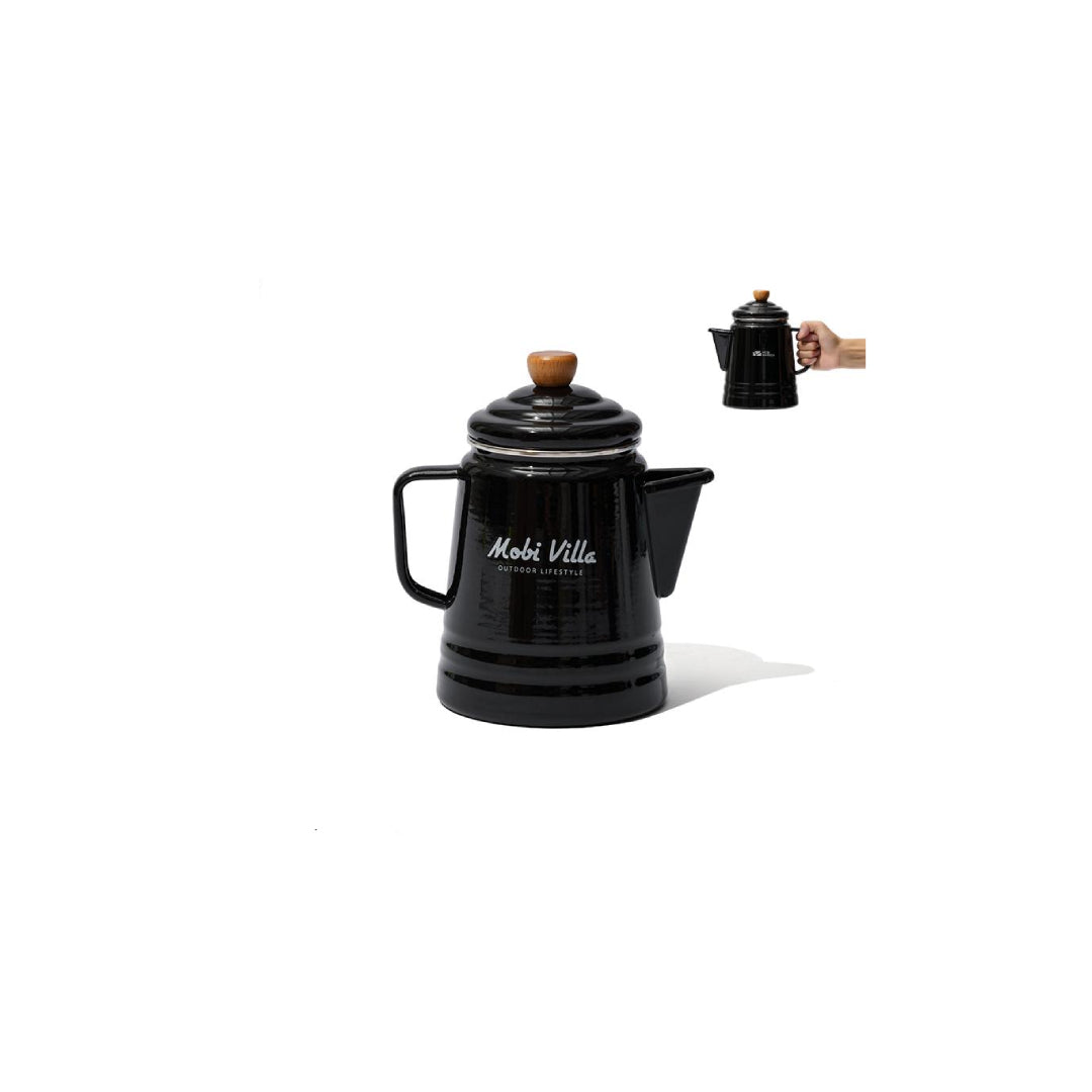 MG056-057 | MOBI GARDEN NX21666068 _ ENAMEL COFFEE POT | MG056 White | MG057 Black