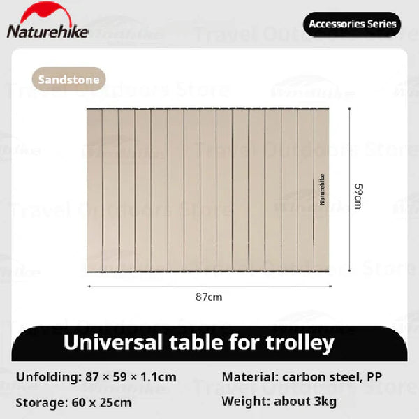 NH030-107 | NATUREHIKE NH19PJ001 _ Outdoor Utility Portable Camping Stroller Folding Trolley 90L + NH20PJ008 Tabletop | NH030 | NH031 | NH095 | NH107