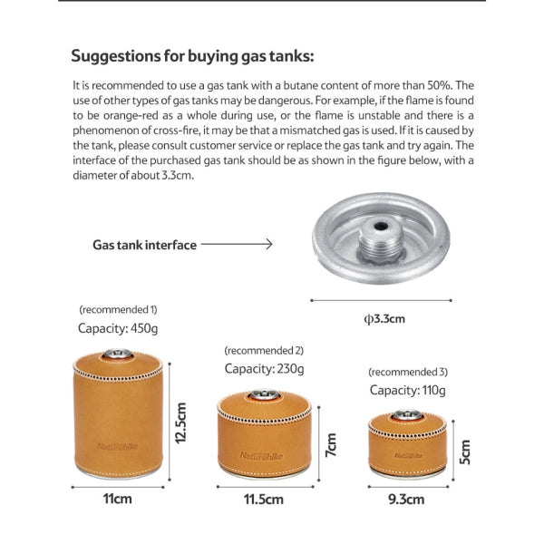 NH119 | NATUREHIKE NH22RJ003 _ Double Burner Folding Gas Stove | CE version