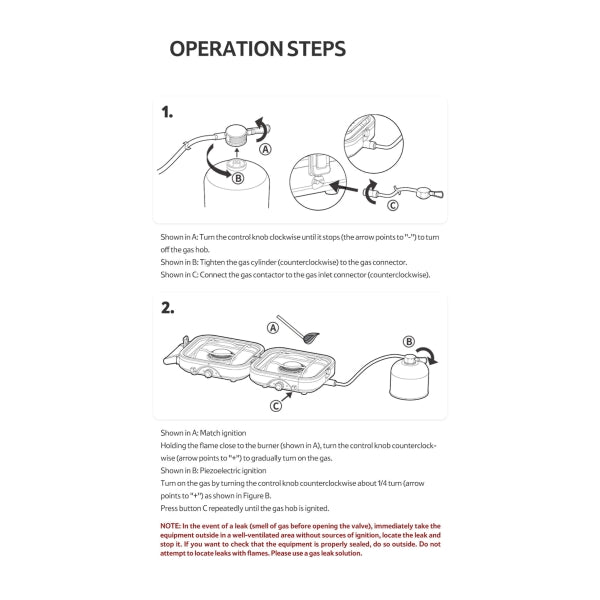 NH119 | NATUREHIKE NH22RJ003 _ Double Burner Folding Gas Stove | CE version
