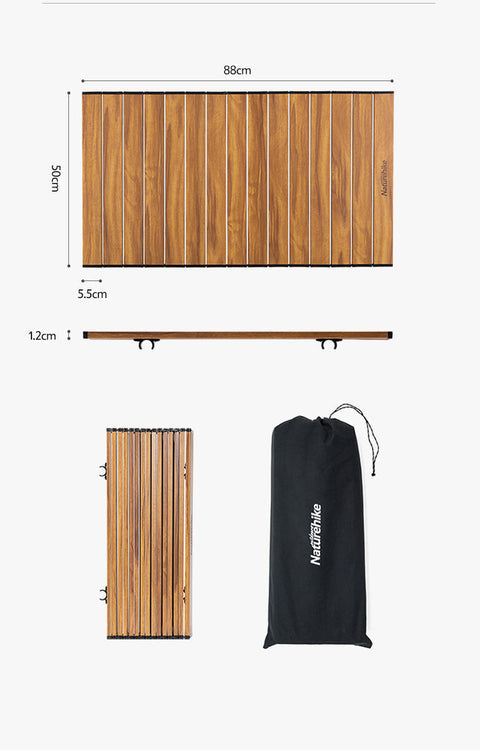 NH030-031-095 | NATUREHIKE NH19PJ001 Outdoor Utility Portable Camping Stroller Folding Trolley 90L + NH20PJ008 Tabletop | NH030 | NH031 | NH095 | WAGON