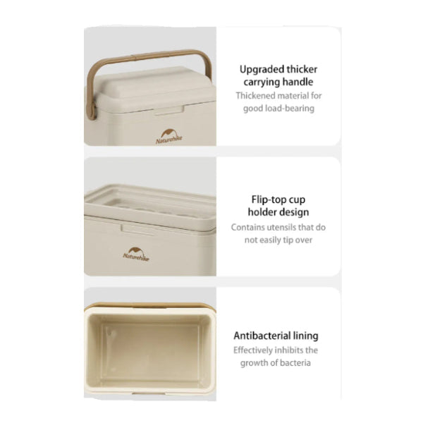 NH078-079 | NATUREHIKE CNK2300BS011 _ (Lingdu 24H) Outdoor antibacterial cooler box (Beige) | NH078 | NH079 |