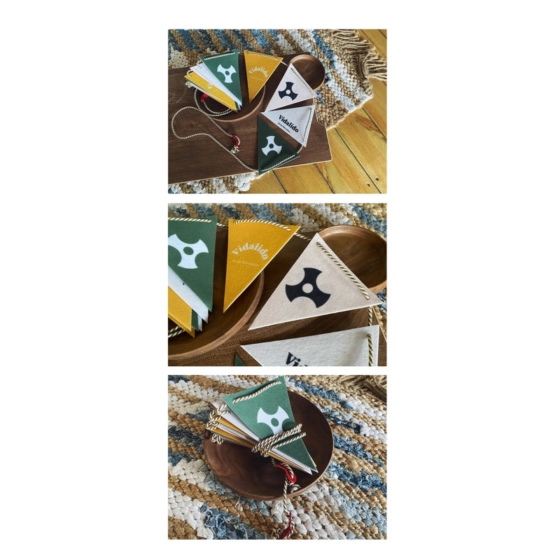 VD027 | VIDALIDO Felt pennant (4.8m/12 flags)