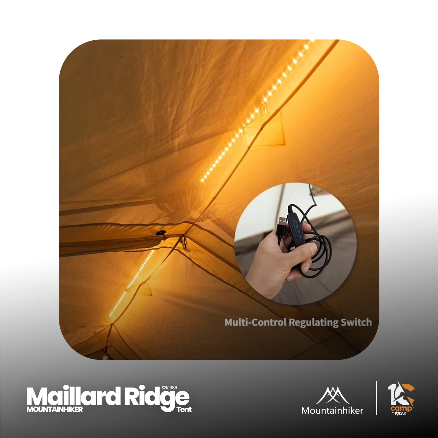 MH052 | MOUNTAINHIKER SZK986 _ Maillard Ridge Tent | Large-Automatic Tent