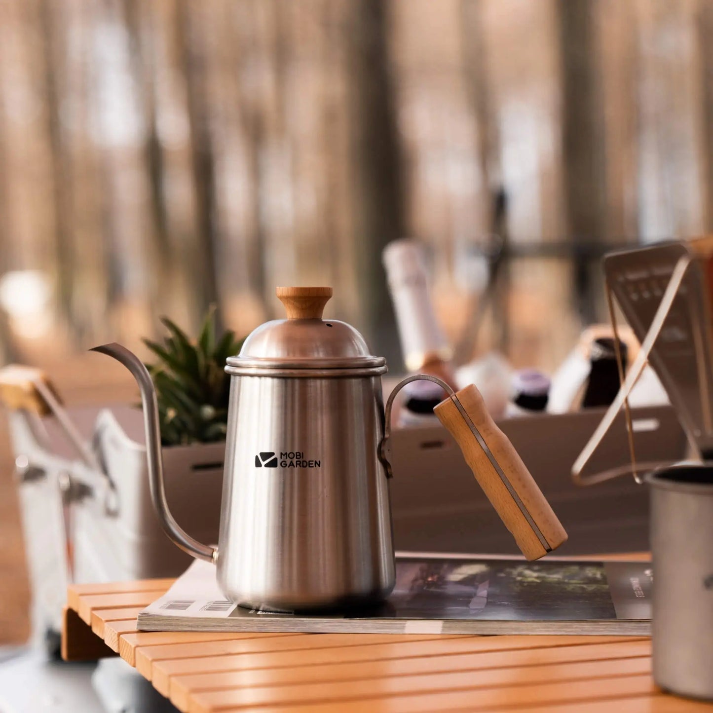 MG052-053 | MOBI GARDEN NX21666000 _ SY COFFEE POT Silver / RY COFFEE POT Grey | MG052 | MG053