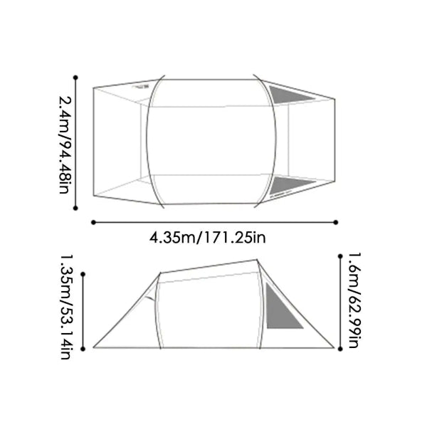 ST132-133 | SHINETRIP #05 Series light tunnel tent | ST132 | ST133