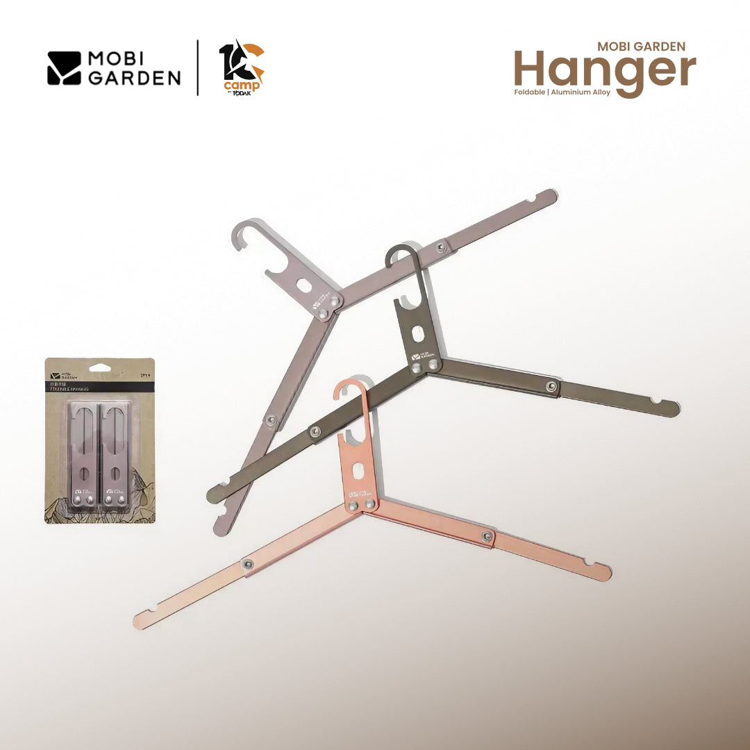 MG010-011-012-NX21671109 MOBI GARDEN Folding Cloth Hanger Coat Drying Rack Lightweight Portable Travel Business Indoor Outdoor