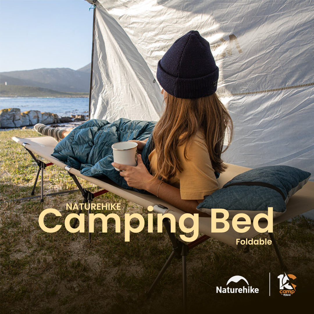NH028-029-NH19JJ006 NATUREHIKE Aluminum Alloy Foldable Camping Bed Cot