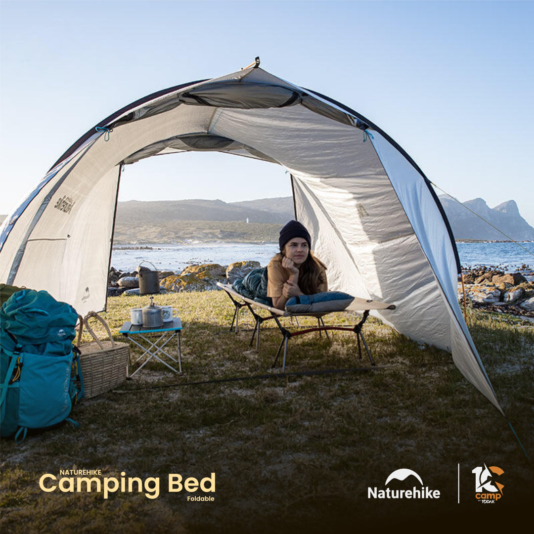 NH028-029-NH19JJ006 NATUREHIKE Aluminum Alloy Foldable Camping Bed Cot