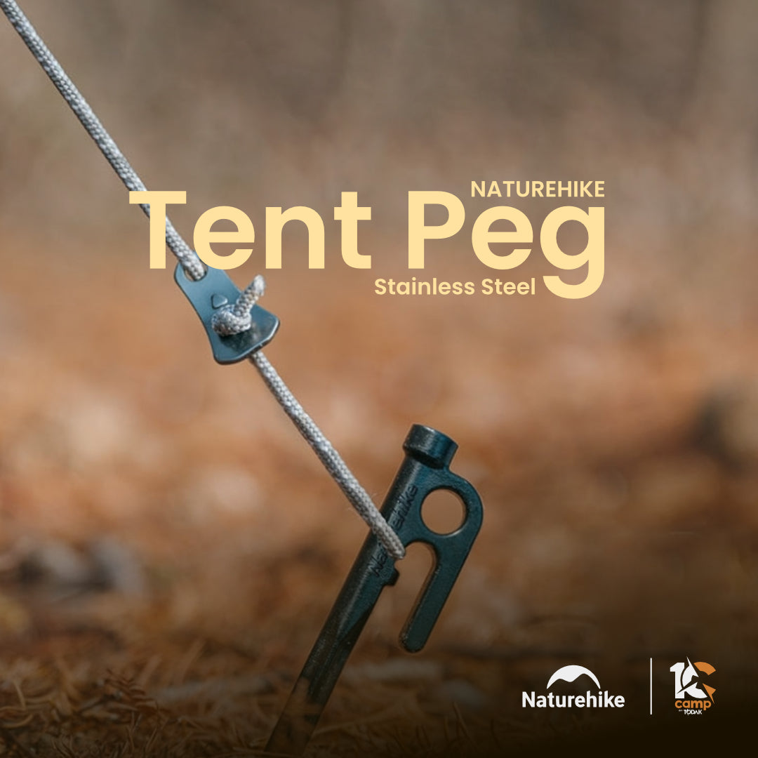 NH014-015-016-NH19PJ014 NATUREHIKE Outdoor Stainless Steel Ground Nails Pegs