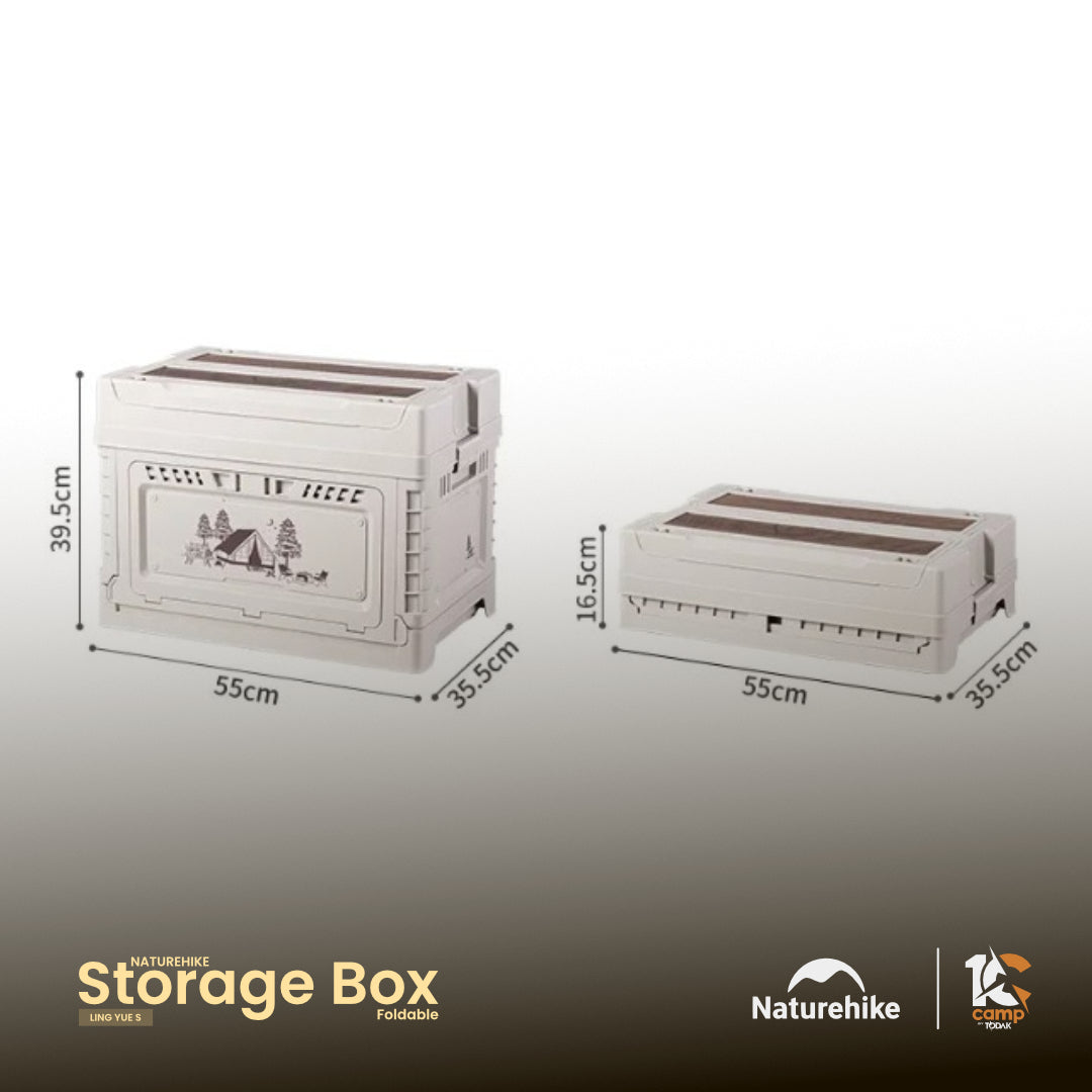 NH041-074-075-CNH22SN019 NATUREHIKE LingYue S PP Foldable Storage Box (Moon light)