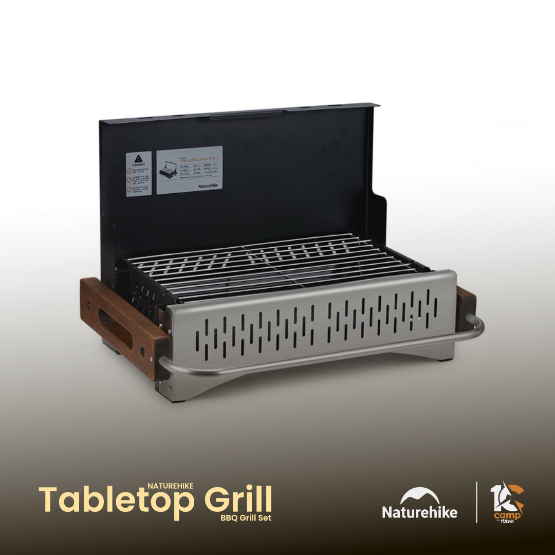NH037-CNK2300CJ010 NATUREHIKE Portable Foldable Barbecue Grill for Outdoor Camping