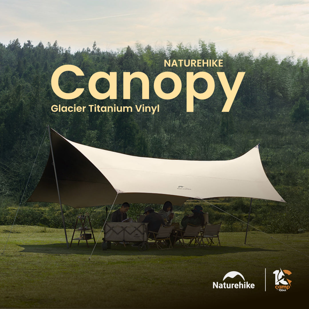 NH007-008-009-NH19TM004 NATUREHIKE Glacier Titanium Vinyl Canopy