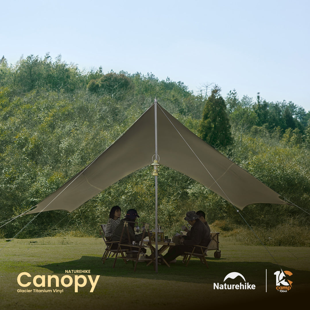 NH007-008-009-NH19TM004 NATUREHIKE Glacier Titanium Vinyl Canopy