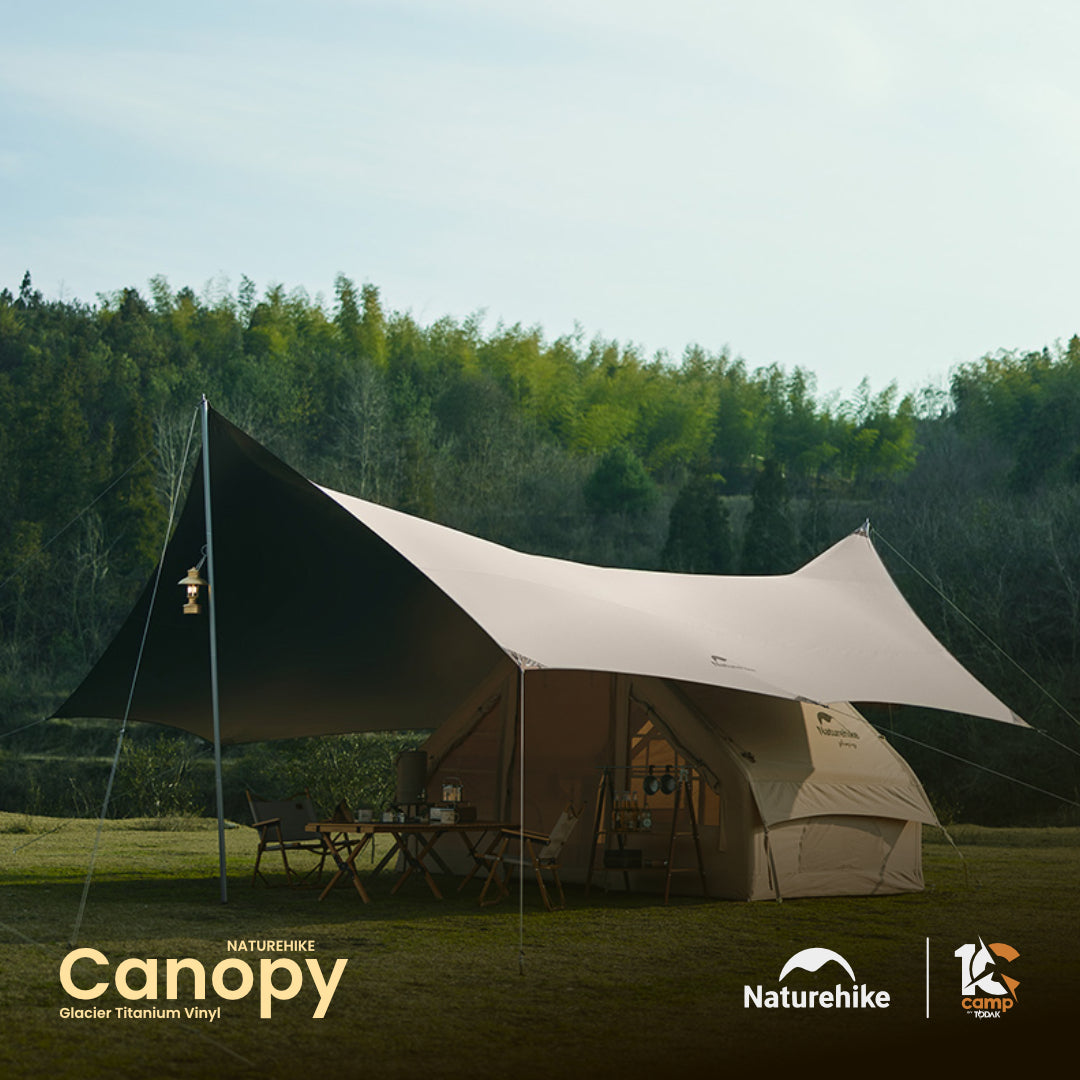 NH007-008-009-NH19TM004 NATUREHIKE Glacier Titanium Vinyl Canopy
