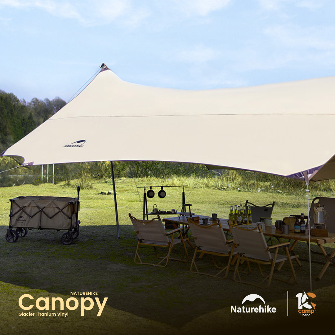 NH007-008-009-NH19TM004 NATUREHIKE Glacier Titanium Vinyl Canopy