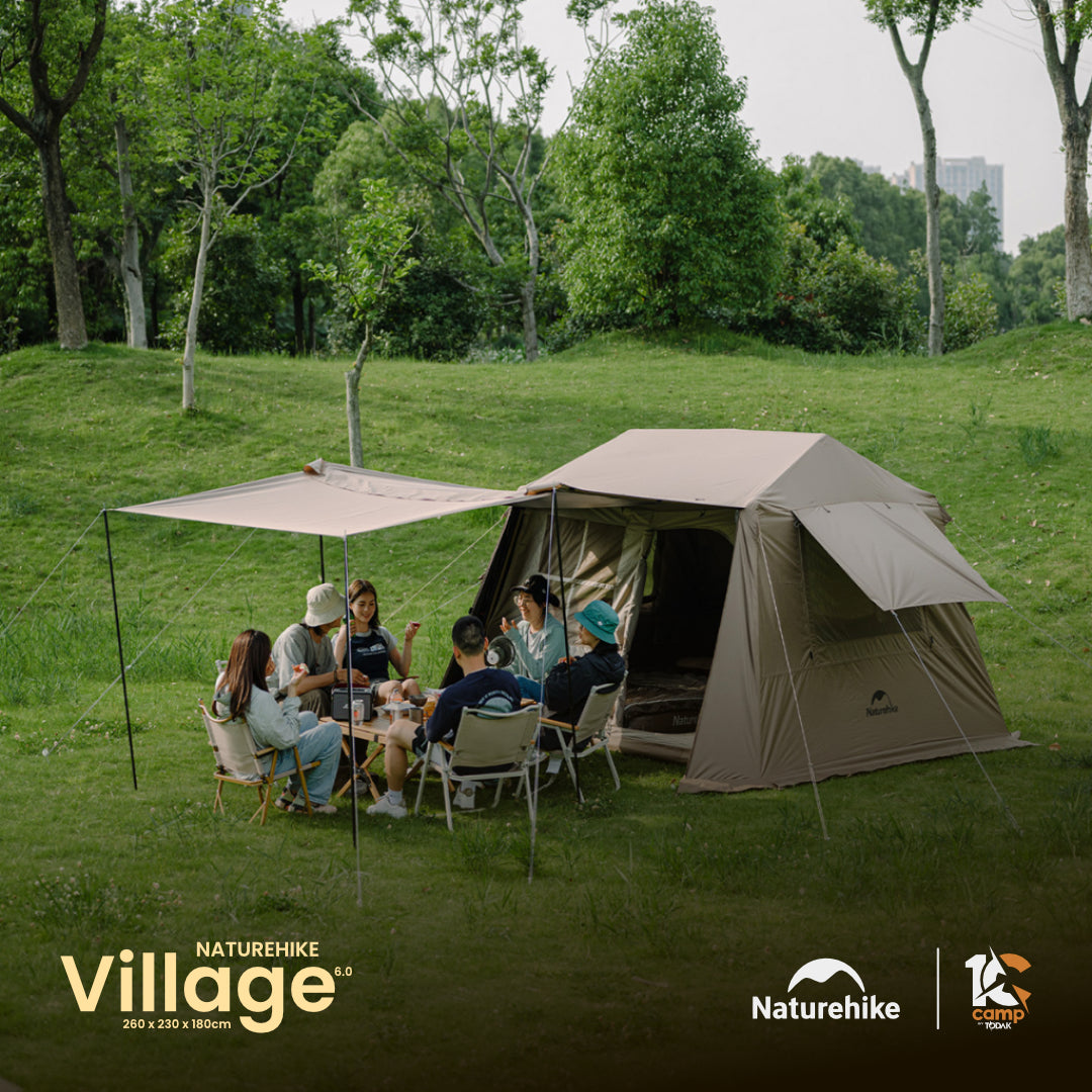 NH001-CNK2300ZP021 NATUREHIKE Village 6.0 2 Generation Quick Open Tent
