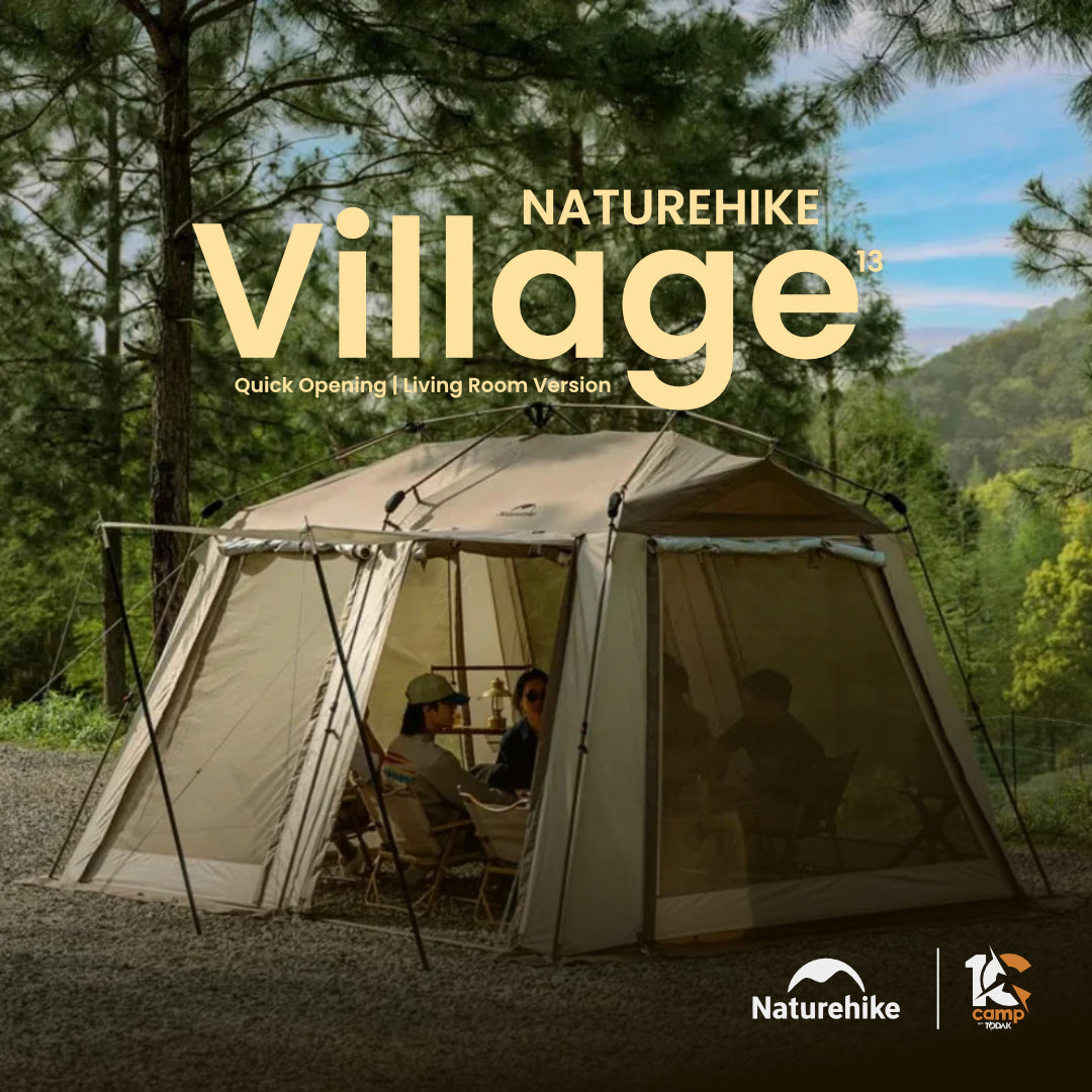 NH003-050-CNH23ZP12003 NATUREHIKE Village 13 Quick-Opening Tent (Living Room & Upgrade Version)