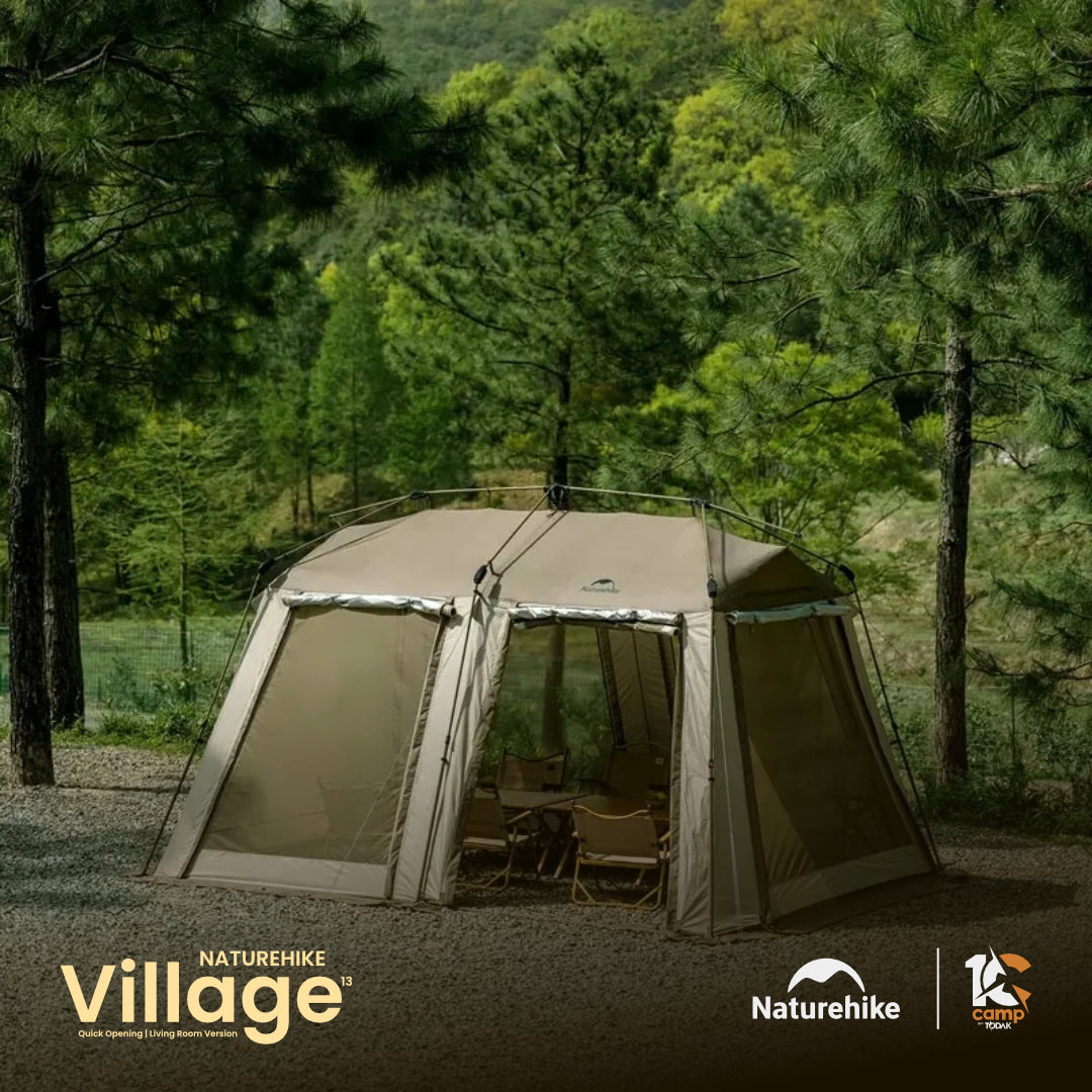 NH003-050-CNH23ZP12003 NATUREHIKE Village 13 Quick-Opening Tent (Living Room & Upgrade Version)