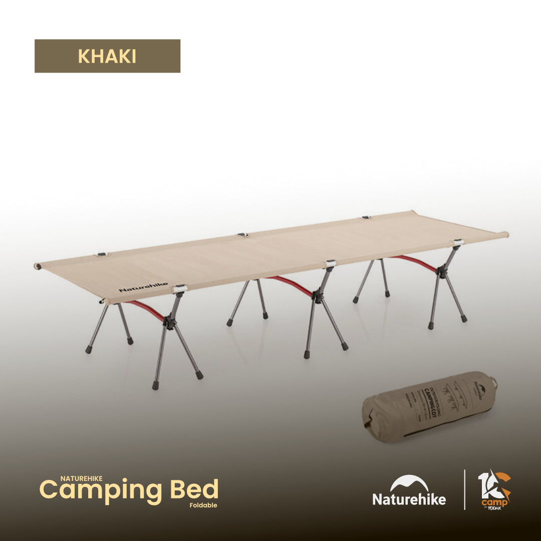NH028-029-NH19JJ006 NATUREHIKE Aluminum Alloy Foldable Camping Bed Cot