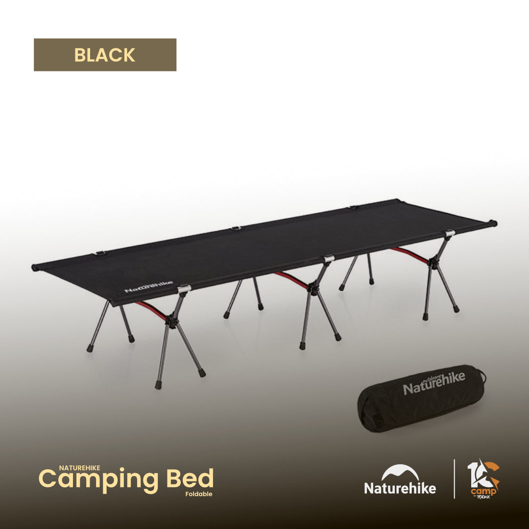 NH028-029-NH19JJ006 NATUREHIKE Aluminum Alloy Foldable Camping Bed Cot