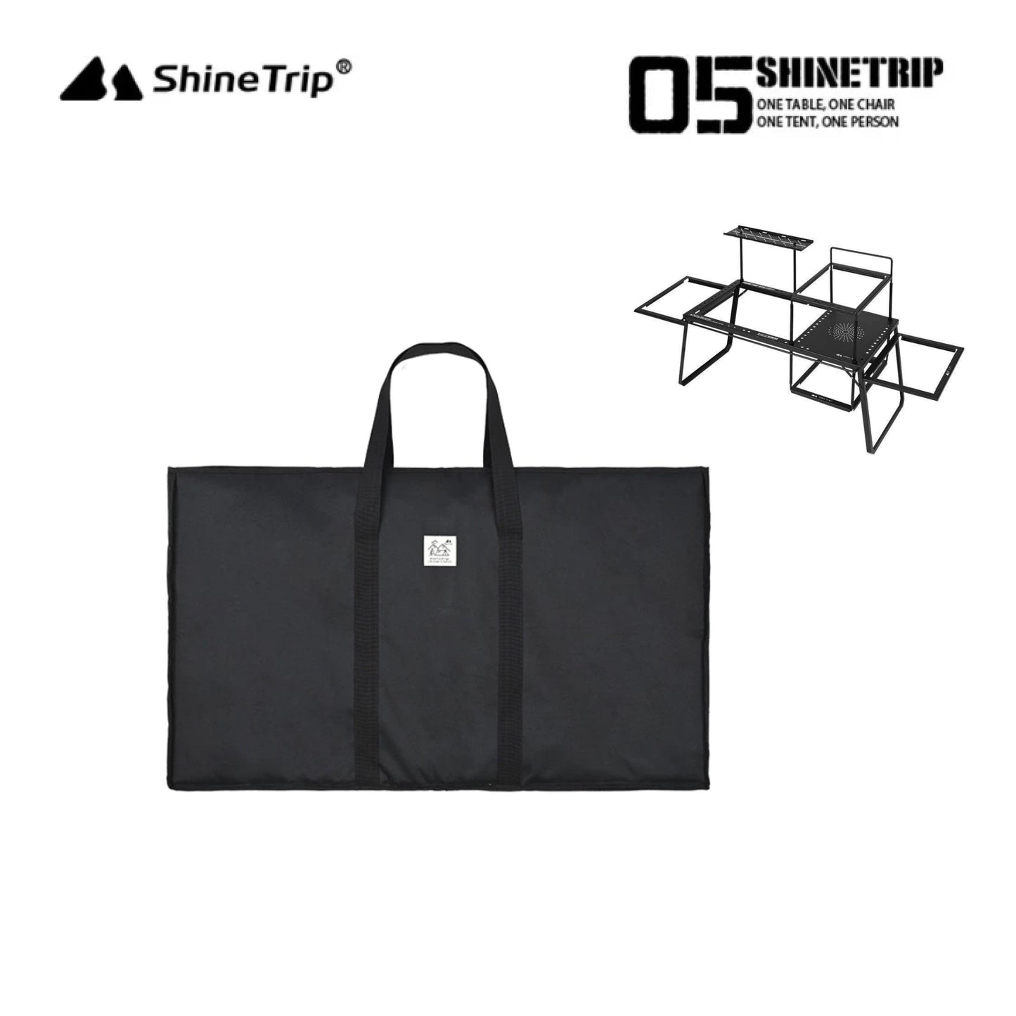 ST037-A440-T00 SHINE TRIP ST-Black Mist IGT Camping Table Storage Bag