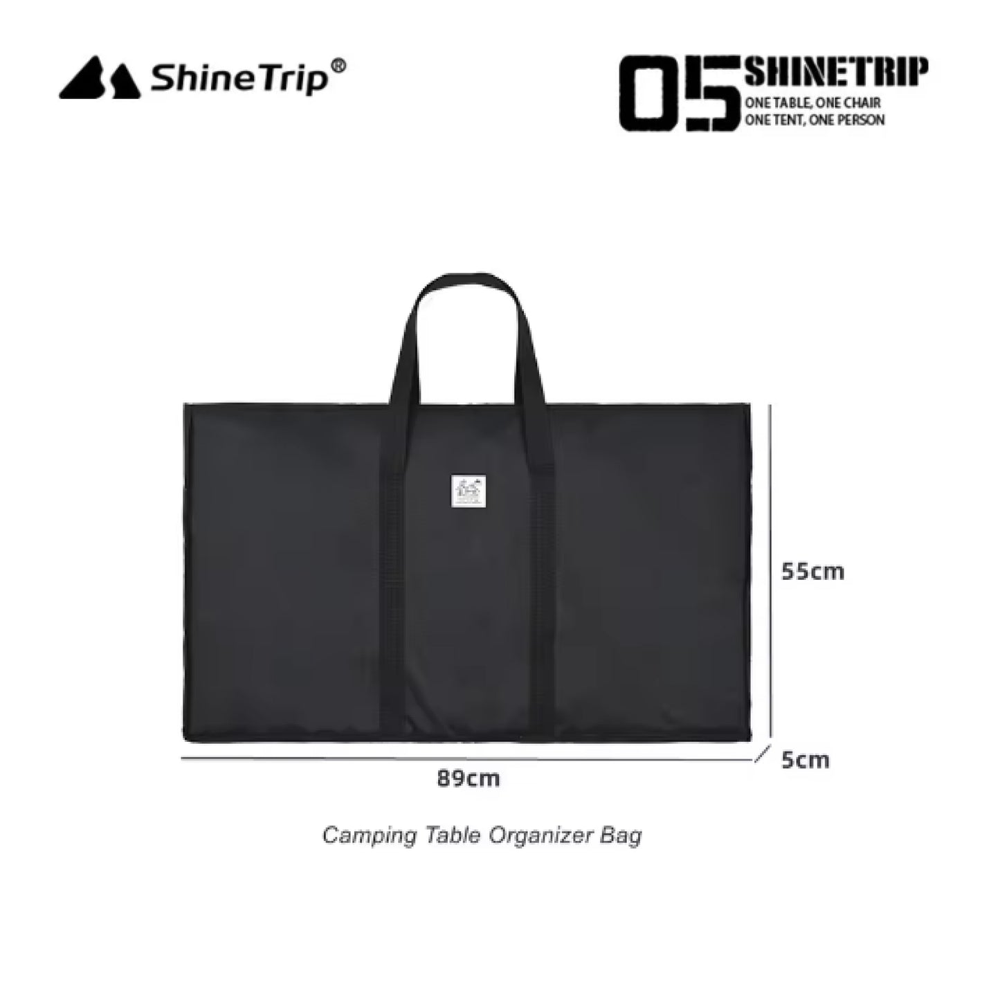 ST037-A440-T00 SHINE TRIP ST-Black Mist IGT Camping Table Storage Bag