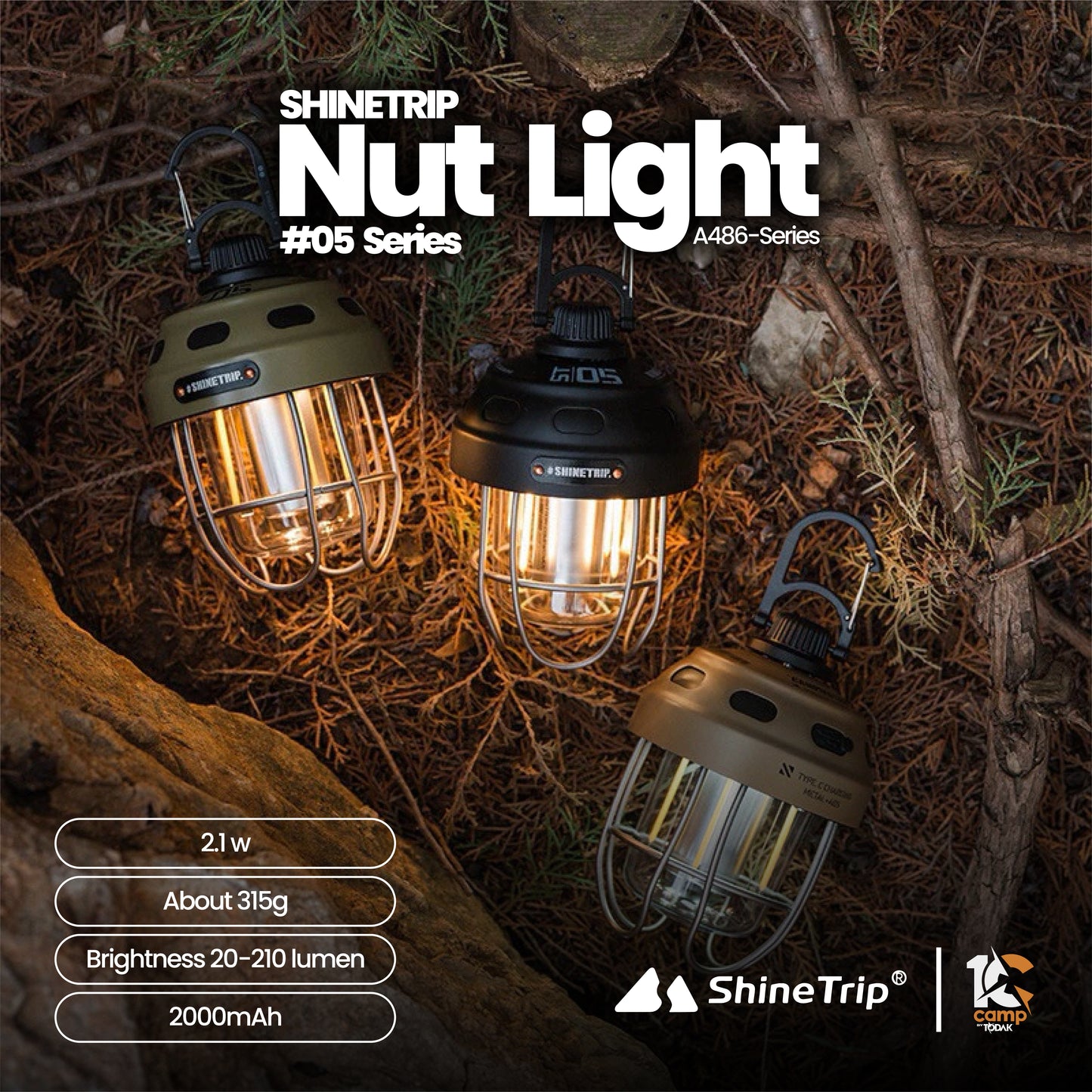 ST012~084 SHINE TRIP ST-05 series Nut Lamp