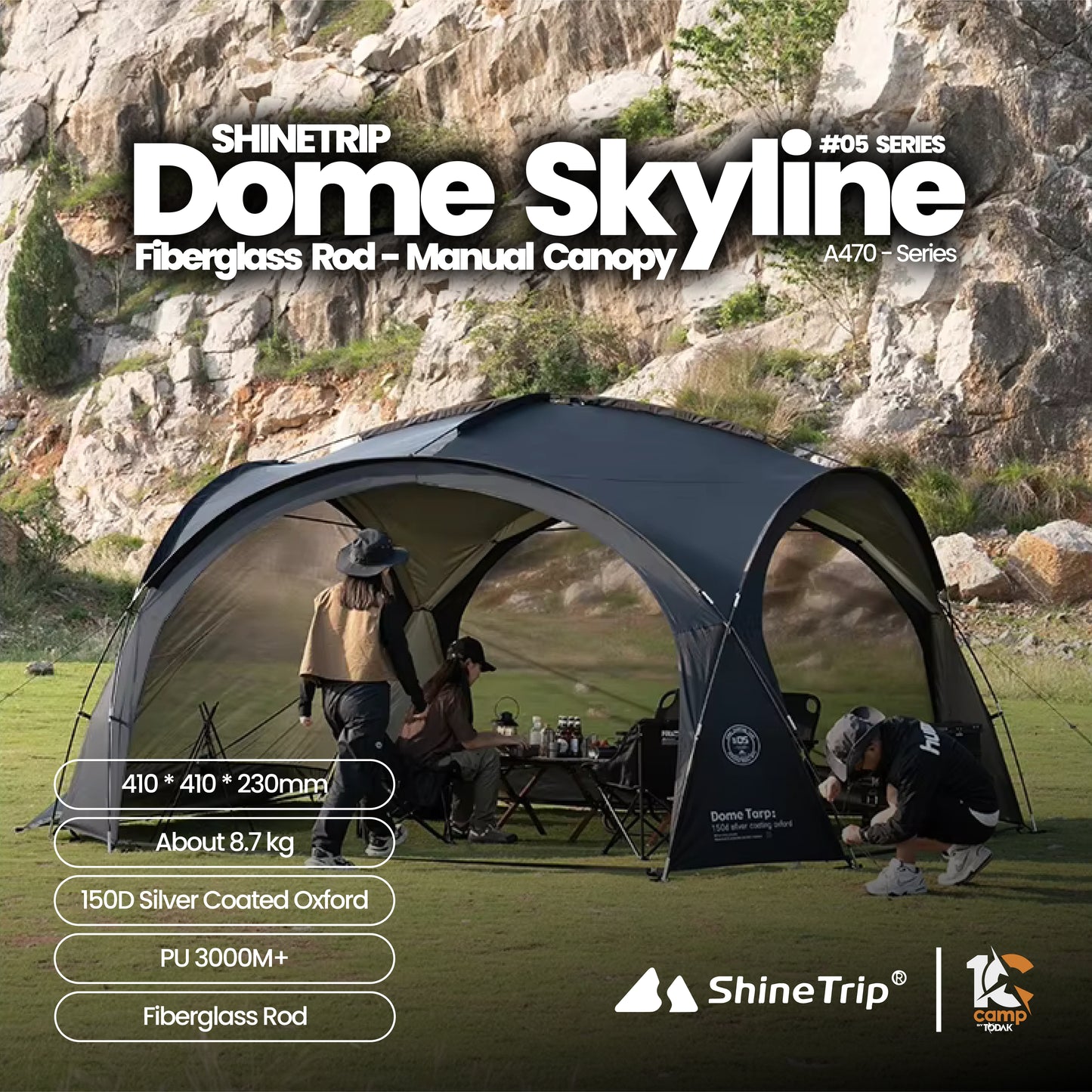 ST006~081 SHINE TRIP ST-05 Series Dome Canopy & Accessories