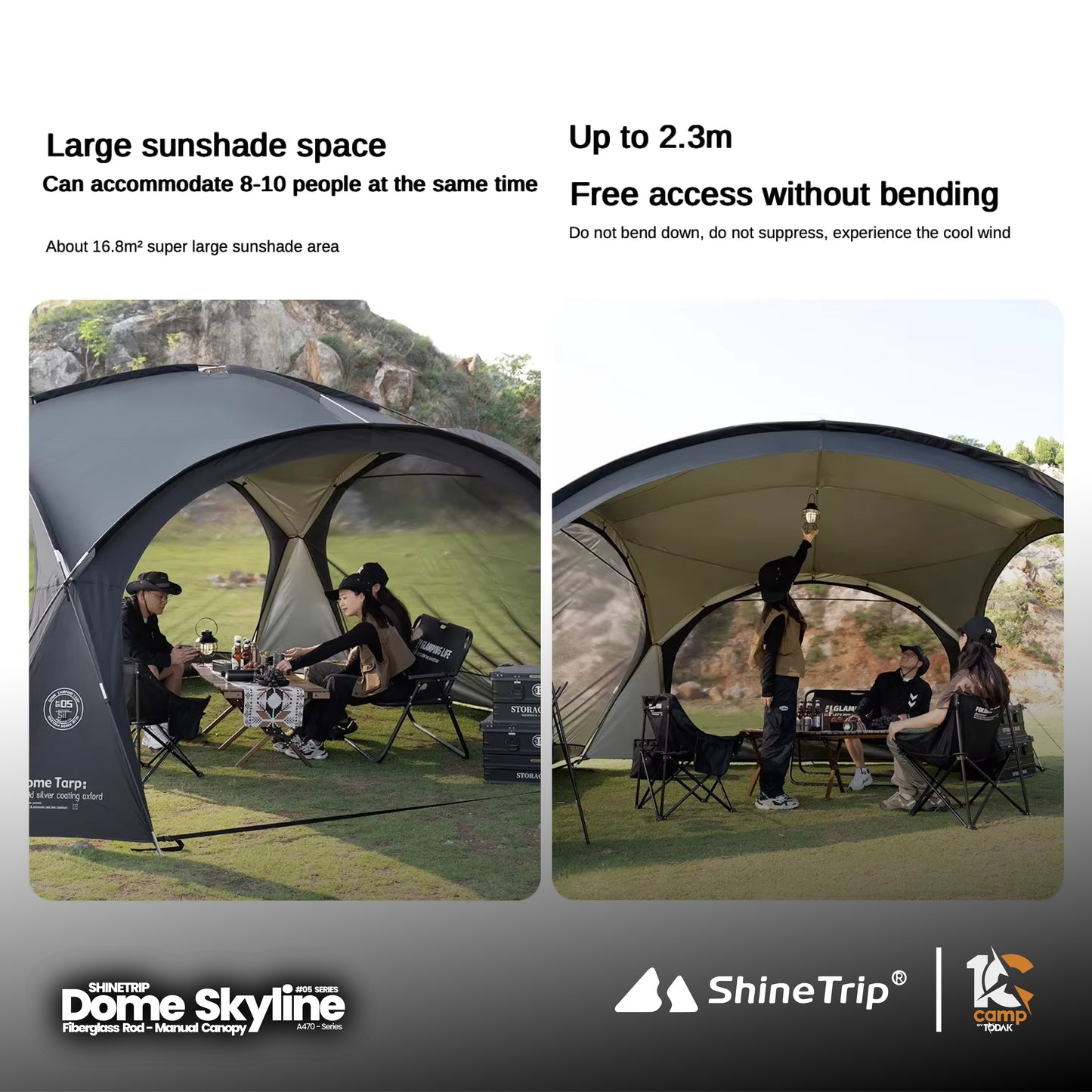 ST006~081 SHINE TRIP ST-05 Series Dome Canopy & Accessories