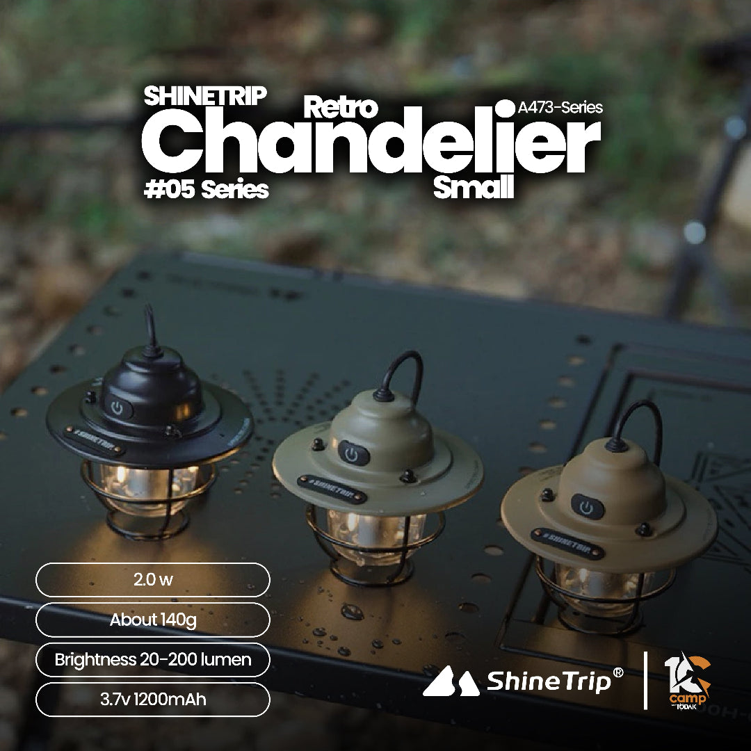 ST014-015-A473 SHINE TRIP ST-05 series retro small chandelier-Zhu Muhei