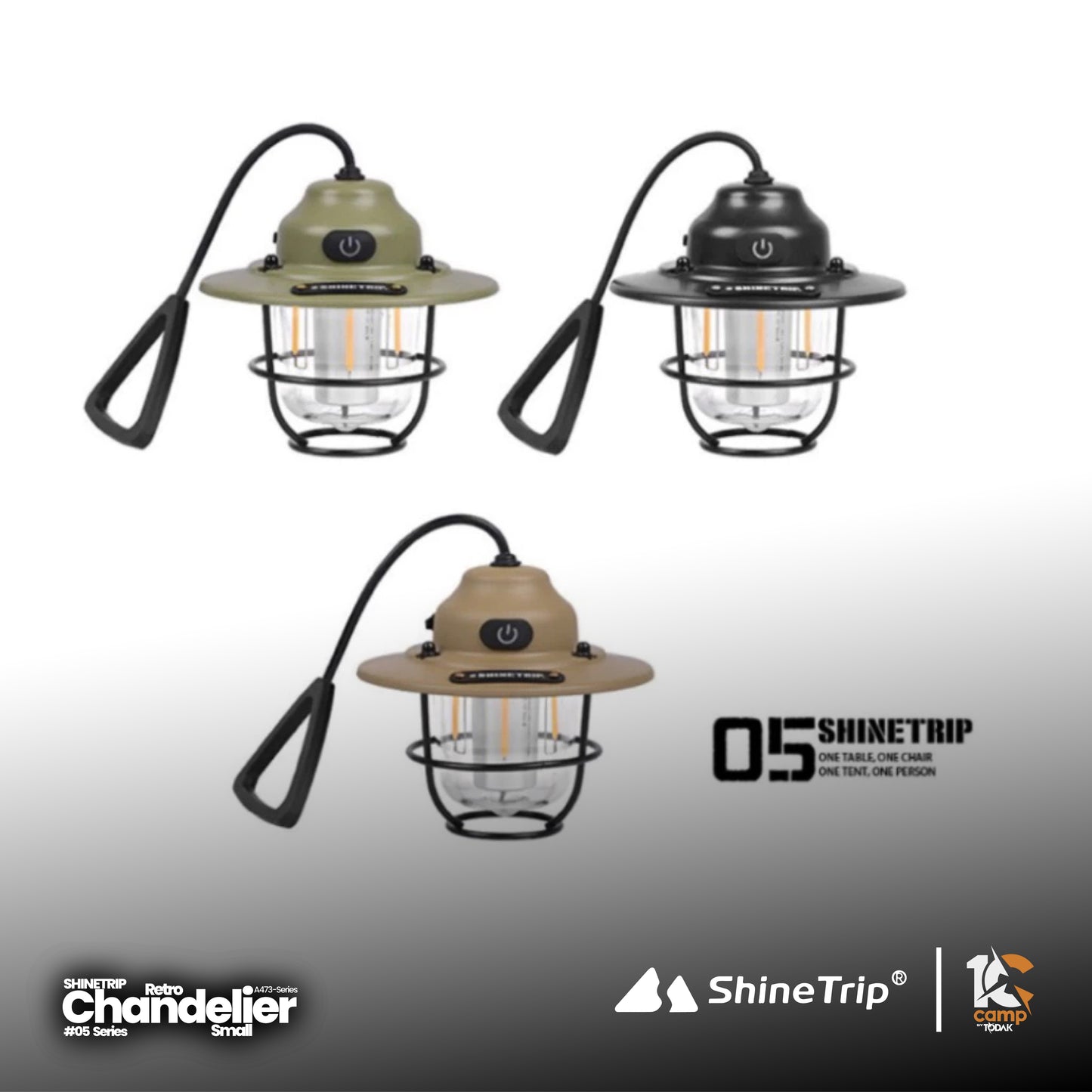 ST014-015-A473 SHINE TRIP ST-05 series retro small chandelier-Zhu Muhei