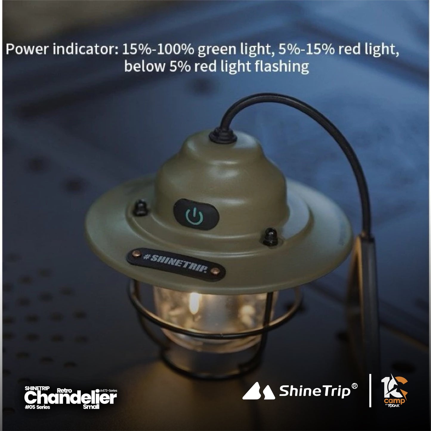 ST014-015-A473 SHINE TRIP ST-05 series retro small chandelier-Zhu Muhei
