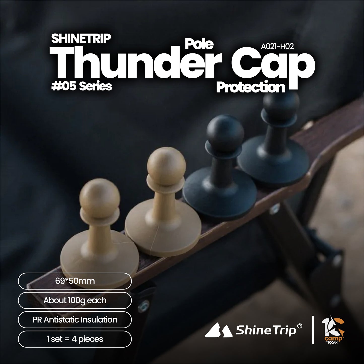 ST086 SHINE TRIP A021-H02 Thunder Cap - Set