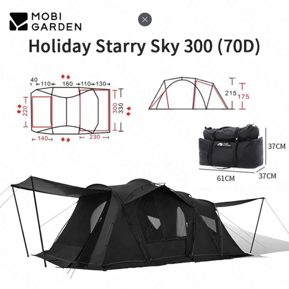 MG019 | MOBI GARDEN NX22661011 _ Holiday Stars 300 - 70D Tent