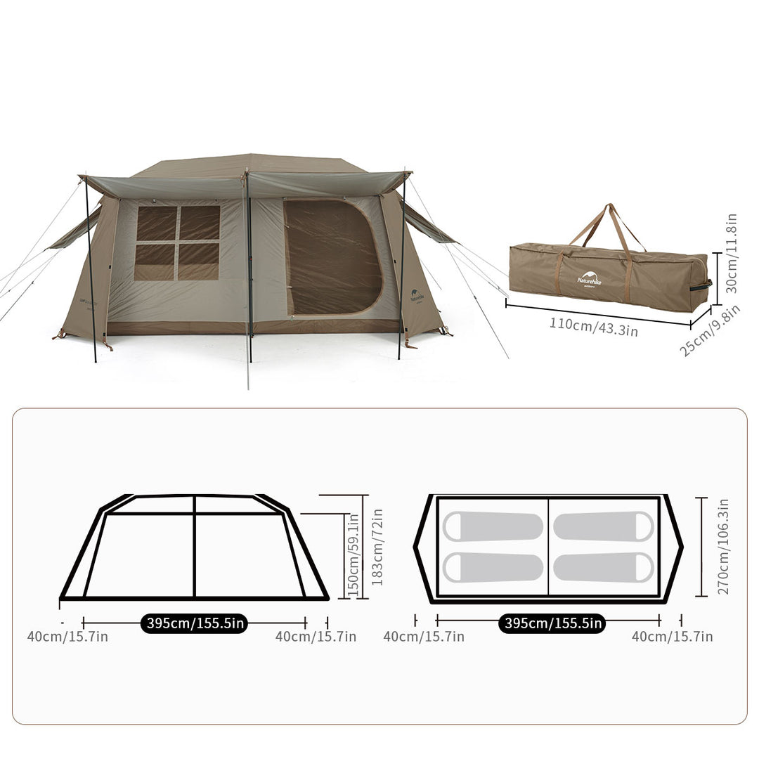 NH002 | NATUREHIKE CNH22ZP004 Village 13 Automatic Tent