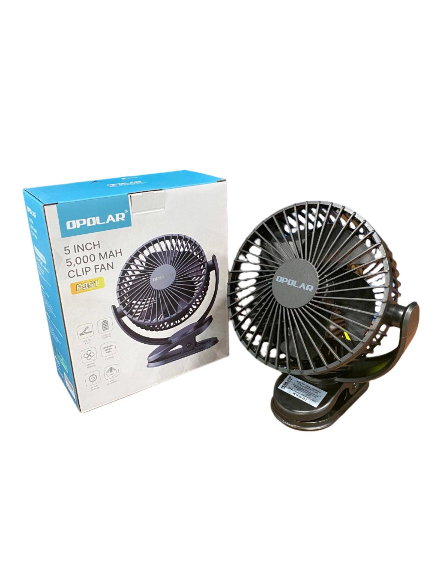 OP001 | OPOLAR F951 _ Clip Fan | 5,000mAH